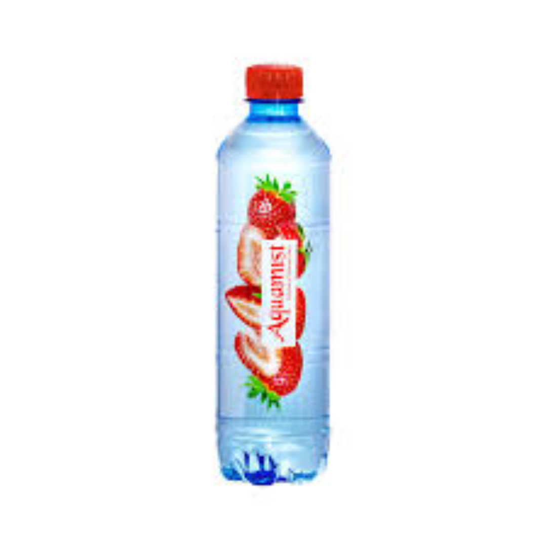 AQUAMIST STRAWBERRY  FLAVOURED WATER 500ML
